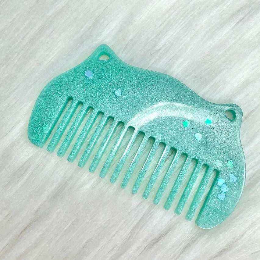 Turquoise Resin Comb