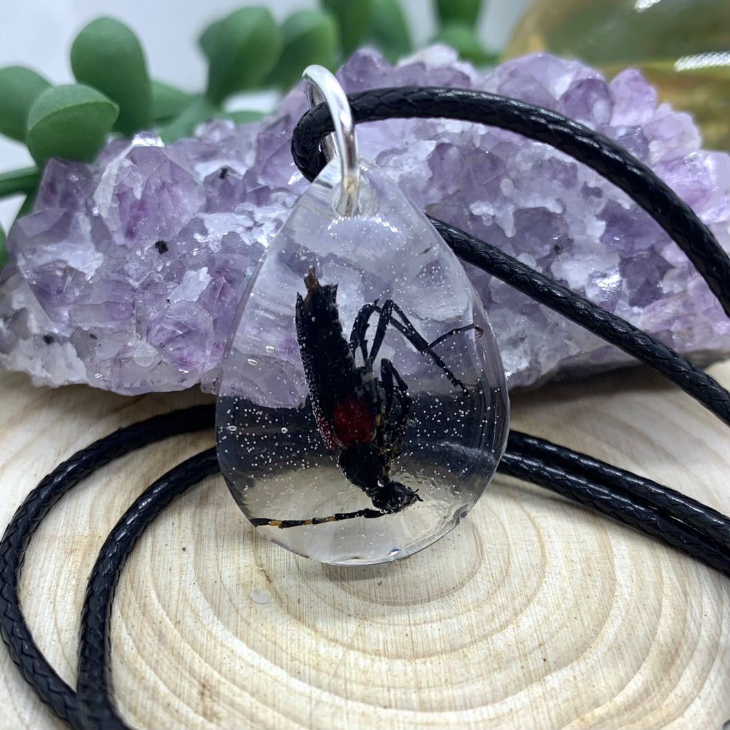 Upside Down Bug Necklace