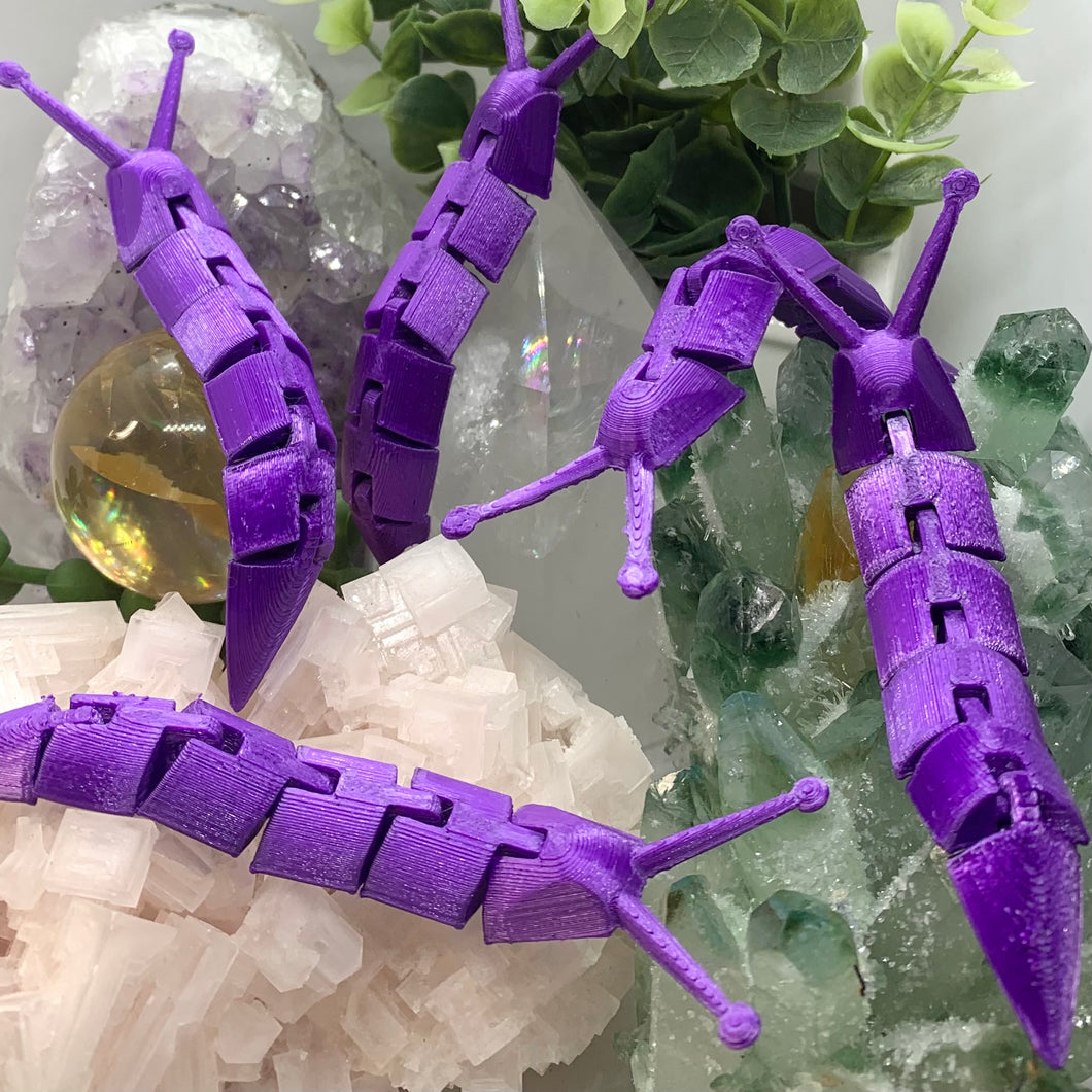 3d Printed Silky Purple Slug