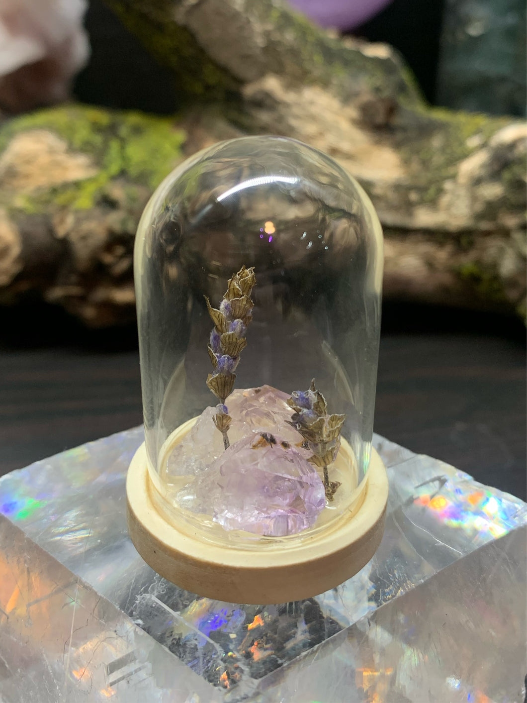 Lavender Amethyst Display