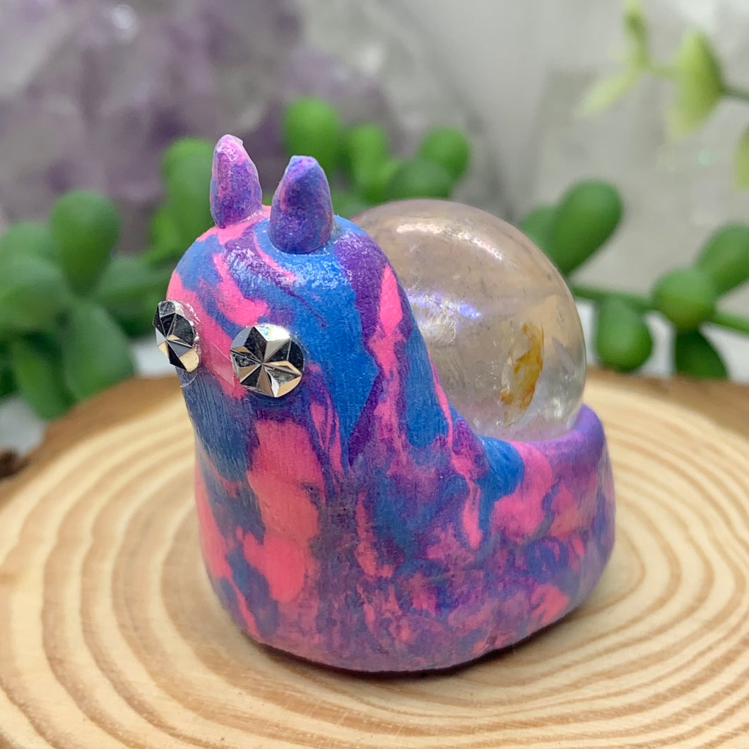 Tri Color Crystal Snail Globe