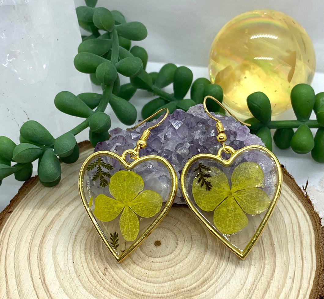 Yellow Flower Earrings