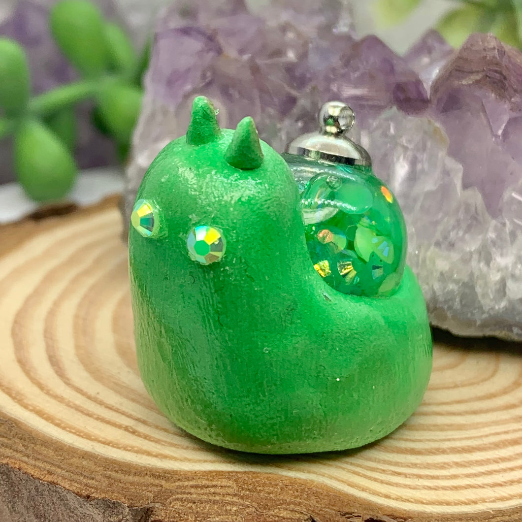 Dark Green Mini Snail Globe