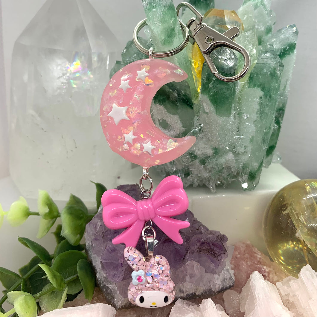 My Melody Moon Keychain