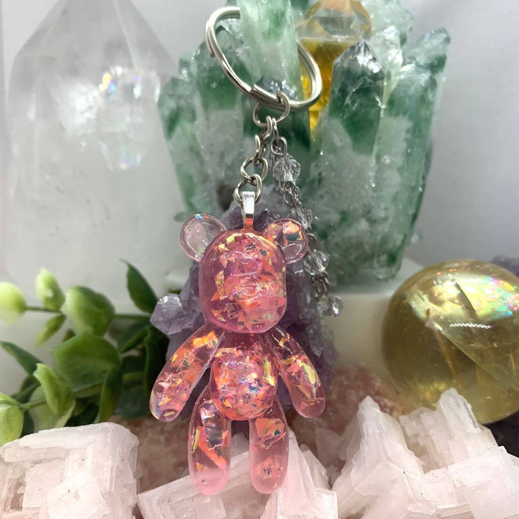 Pink Bear Keychain