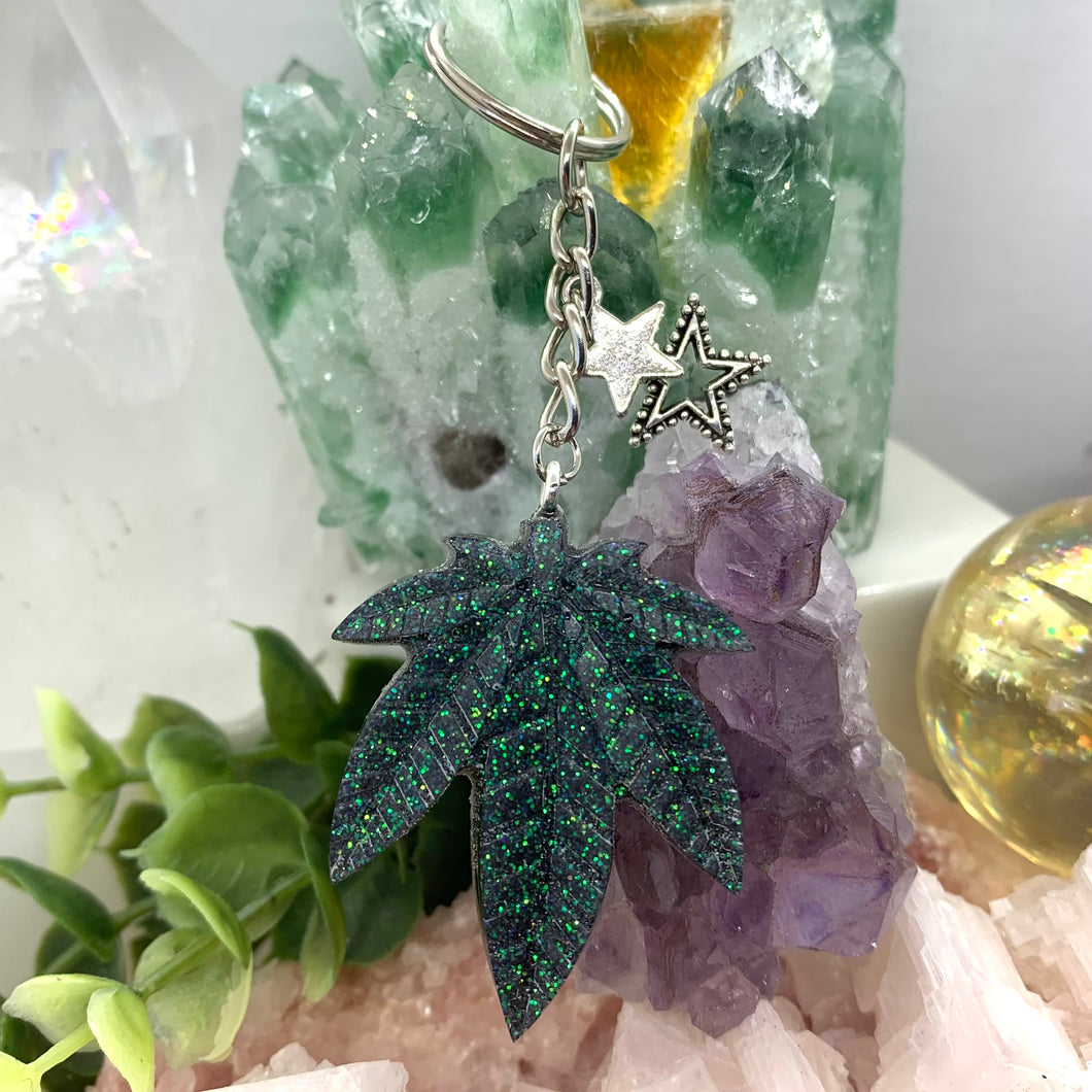 Pot Leaf Keychain