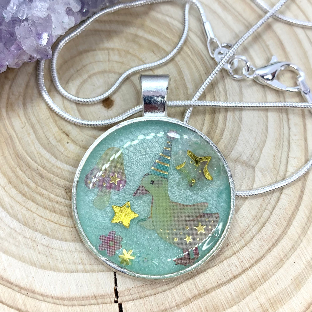 Birthday Duck Necklace