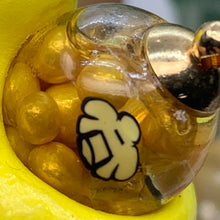 Load image into Gallery viewer, Yellow Bee Hive Mini Snail Globe
