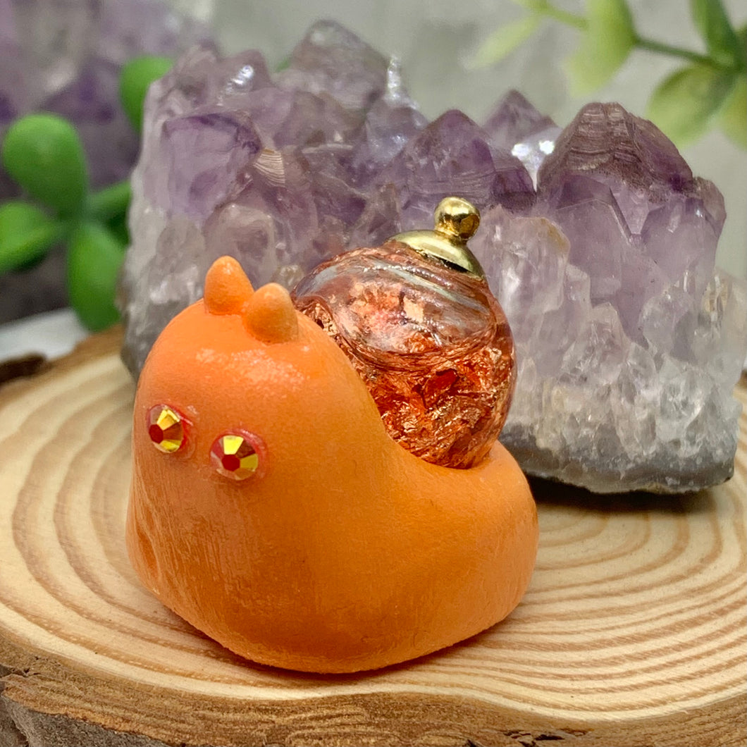 Copper Orange Mini Snail Globe